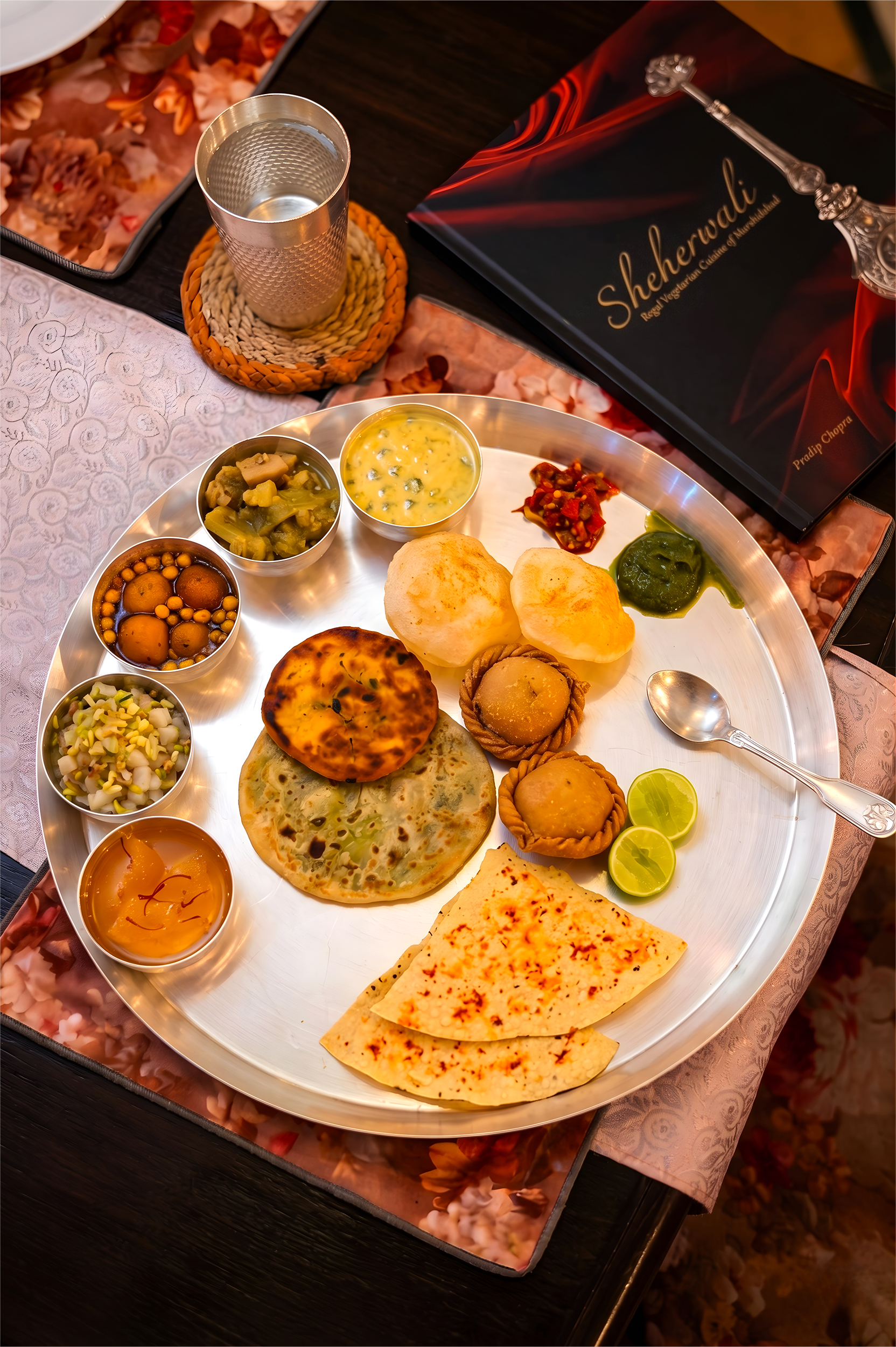 Sheherwali thali spread